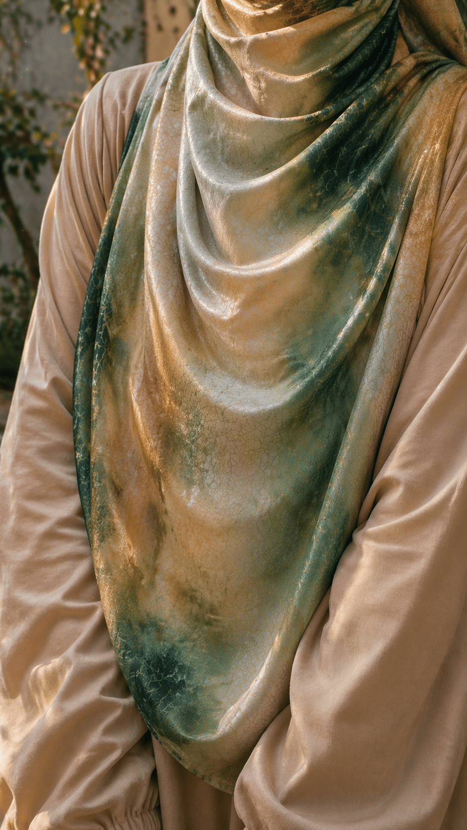 Watercolor Gradient hijab shawl - view 7
