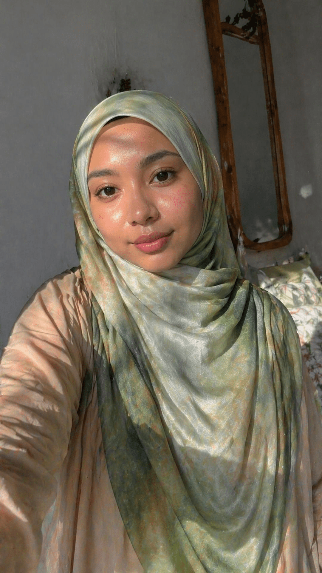 Watercolor Gradient hijab shawl - view 4