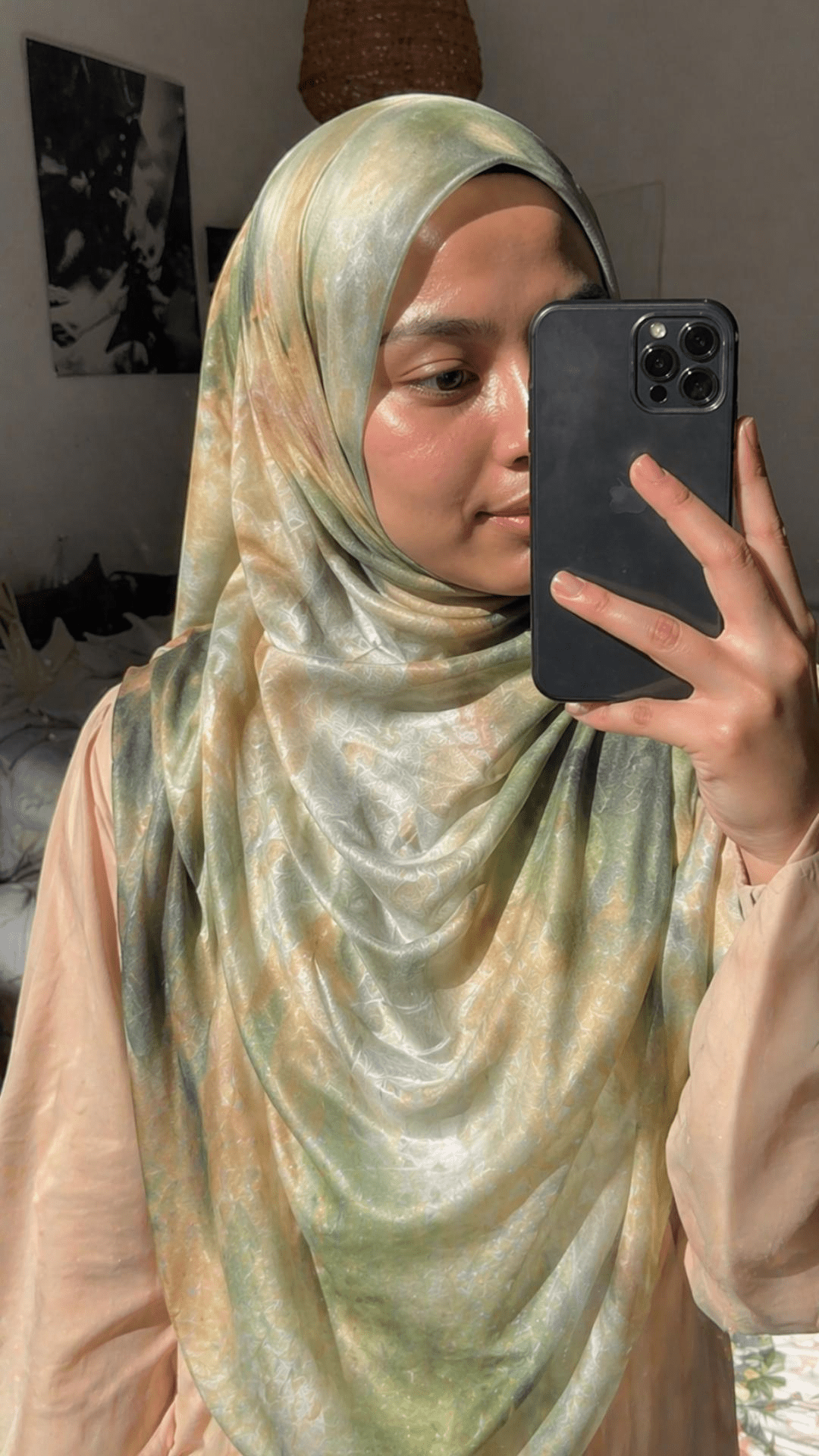 Watercolor Gradient hijab shawl - view 6