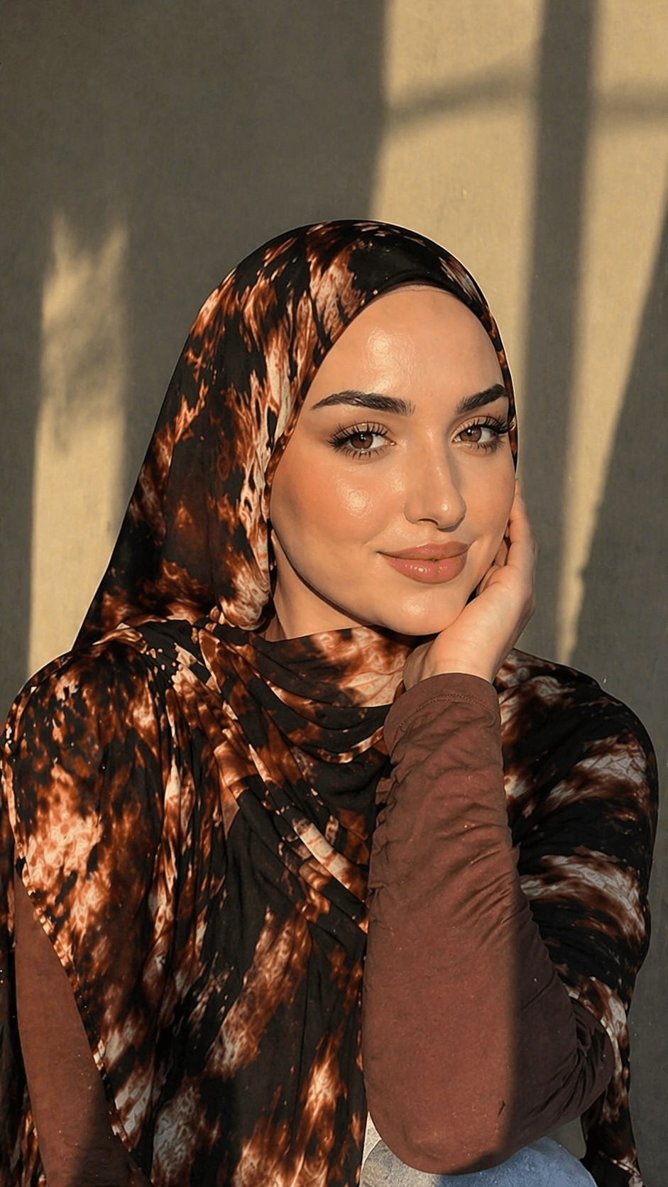 Watercolor Tie-Dye hijab shawl - view 5