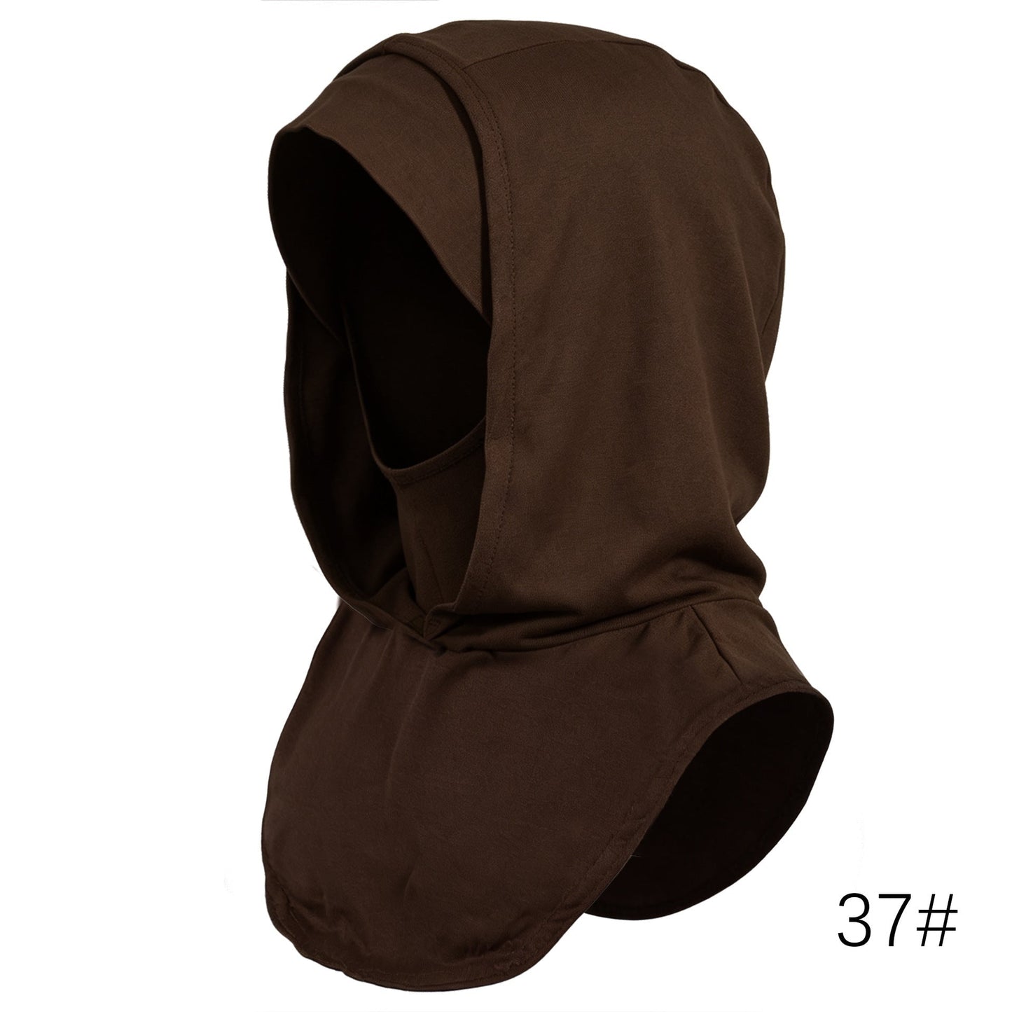 Brown Mercerized Cotton Hijab Cap – Full Coverage Under Scarf - product image 2 of 8 | Lunar Elegance