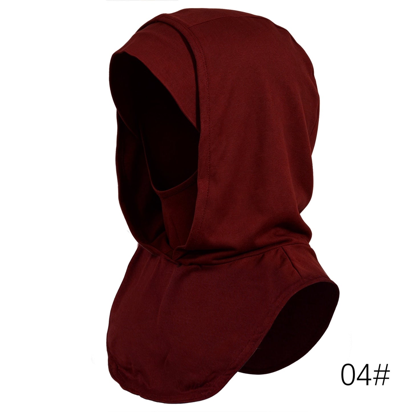 Burgundy Mercerized Cotton Hijab Cap – Full Coverage Under Scarf - product image 2 of 11 | Lunar Elegance