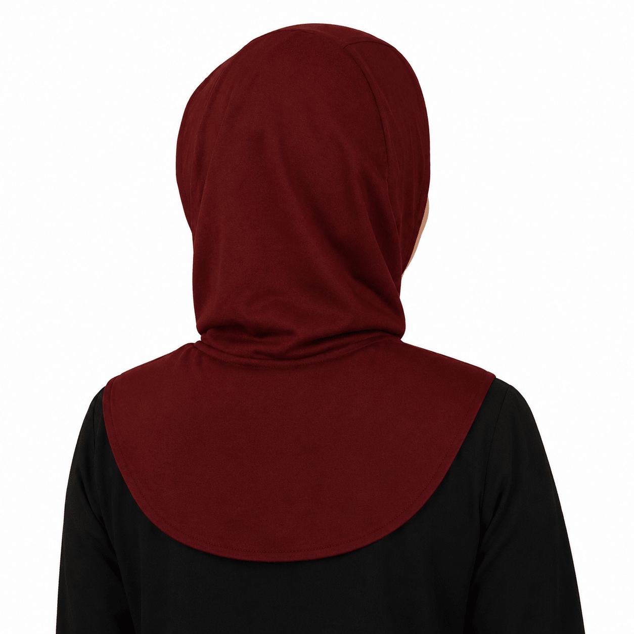 Burgundy Mercerized Cotton Hijab Cap – Full Coverage Under Scarf - product image 8 of 11 | Lunar Elegance