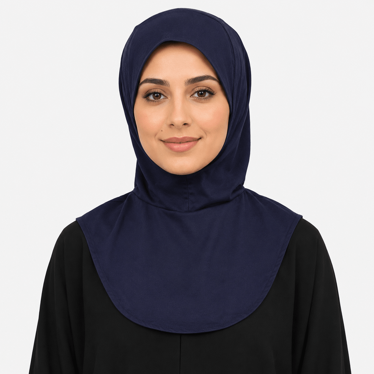 Navy Mercerized Cotton Hijab Cap – Full Coverage Under Scarf - product image 5 of 9 | Lunar Elegance