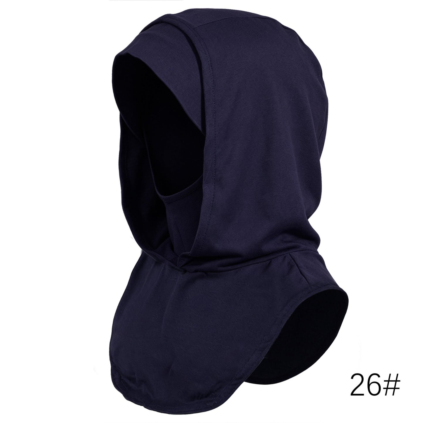 Navy Mercerized Cotton Hijab Cap – Full Coverage Under Scarf - product image 2 of 9 | Lunar Elegance