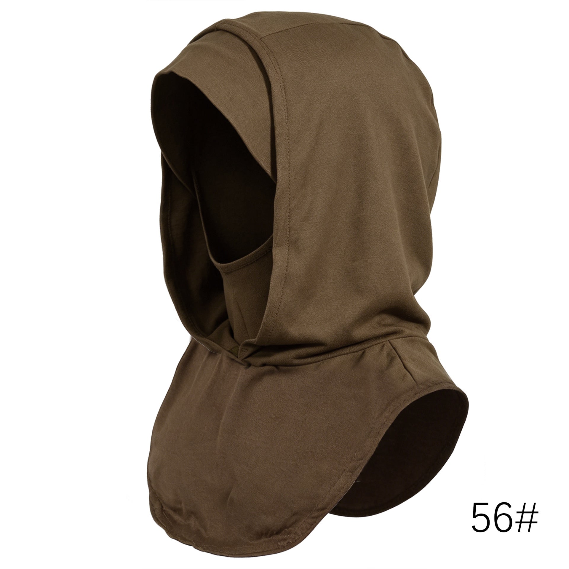Khaki Mercerized Cotton Hijab Cap – Full Coverage Under Scarf - product image 2 of 8 | Lunar Elegance
