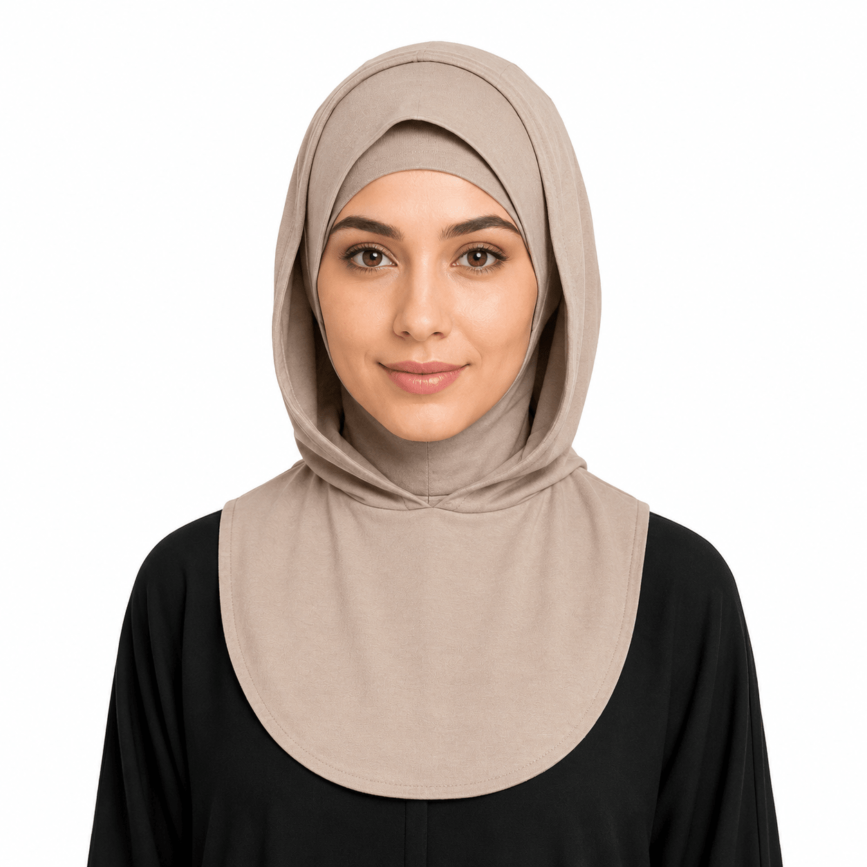 Cocoa Mercerized Cotton Hijab Cap – Full Coverage Under Scarf - product image 1 of 8 | Lunar Elegance