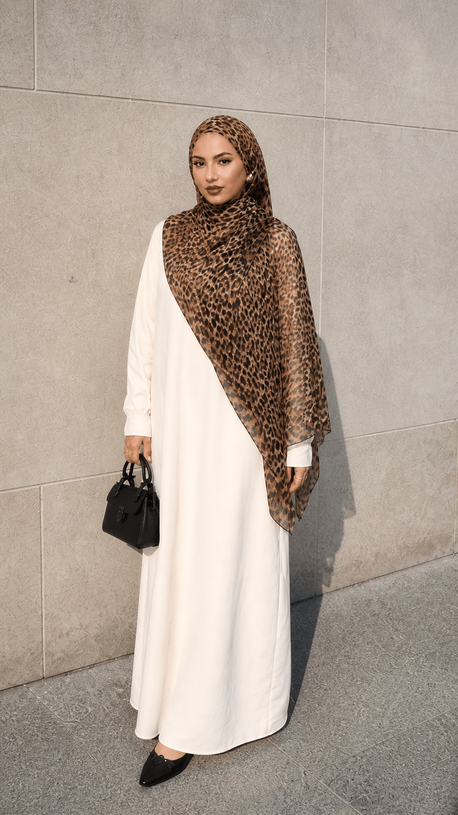 Leopard Print hijab shawl - view 6